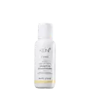 Frasco branco de 80 ml do Shampoo de Nutrição Vital da linha Keune Care, com rótulo em preto e amarelo destacando o nome da marca e do produto.