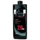 Frasco preto de 950ml da linha Truss Professional, contendo Creme Developer com fórmula estabilizada, enriquecido com lanolina e colágeno, indicando volume de 20 vol.