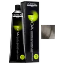 Frasco de item de perfumaria da marca L'Oréal Professionnel, com embalagem preta e verde, contendo produto coloração para cabelos, com texto legível no rótulo.