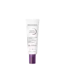 Tubo de creme Cicabio Creme+ da marca Bioderma, com embalagem branca e roxa, contendo 20 ml do produto. O rótulo indica que se trata de um creme ultra-reparador calmante para peles sensibilizadas.