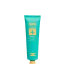 O tubo é de plástico na cor verde água. Na frente, há o logotipo Isdin e o nome do produto "Acniben" em letras amarelas, além de informações como "Máscara Facial Purificante" e o volume de 75ml. O tubo tem detalhes em amarelo que complementam o design.