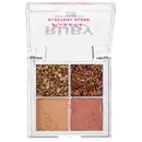 Paleta de Sombra Ruby Kisses Electric Glaze Blush Gold com tons dourados.