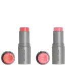 Kit Boca Rosa Stick Cor Gyn + Jeri, 2 sticks de maquiagem multifuncional.