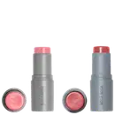 Kit Boca Rosa Stick Cor Gyn + Rildy, 2 sticks de maquiagem multifuncional.