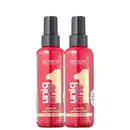 Kit com duas unidades de leave-ins Uniq One, da marca Revlon Professional.