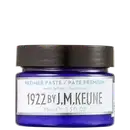 Pote de pasta premium da marca Keune, com tampa preta e rótulo branco contendo informações sobre o produto, incluindo o nome "J.M. Keune" e o volume de 75 ml.