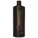 Frasco de shampoo leve da marca Sebastian Professional, em embalagem preta com detalhes dourados, exibindo o nome da linha "Sebastian Dark Oil" em destaque.