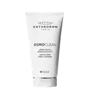 Bisnaga branca com rótulo preto e branco da marca Institut Esthederm Paris, contendo o produto Osmoclean, um creme de limpeza suave para os poros.