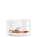 Frasco branco de máscara concentrada antirrigidez da linha Kera-Solutions da Dercos, marca Vichy, com 6,0% de complexo de queratina.