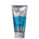 Tubo de máscara hidratante em gel da linha Hydra Splash da Joico, com rótulo prata e azul, contendo 150 ml do produto para cabelos finos/médios e secos.