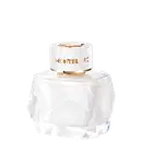 Perfume em frasco de vidro transparente com formato geométrico facetado. O design é minimalista e elegante, característico da marca de luxo Montblanc.