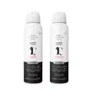 Dois frascos brancos e pretos de desodorante aerossol da marca Cuide-se Bem Invisible Protect, com rótulos pretos e brancos, apresentando o nome e informações sobre proteção por 72 horas. Cada recipiente tem 90g/150ml do produto.