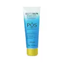 Bisnaga em tons de azul com tampa amarela e letras pretas contendo 120g de gel hidratante pós-sol Acqua Gel da marca Boti.Sun.