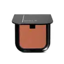 Blush em pó mate Luminoso Brown Make B. na cor marrom em estojo quadrado preto de cantos arredondados e o nome da marca gravado na tampa em letras brancas.