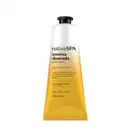 Bisnaga com degradê de prata e amarelo com tampa e letras pretas contendo 75g de gel creme para as mãos da marca Nativa SPA Ameixa Dourada.