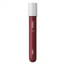 Batom líquido Superfix Tint na cor vinho 425 da marca Intense em tubo transparente, mostrando a tonalidade do produto, tampa branca e letras brancas.