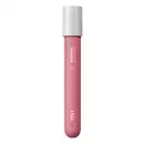 Caixa bege e marrom com letras nessas mesmas cores que traz um batom líquido Superfix Tint na cor Rosa 245 da marca Intense.
