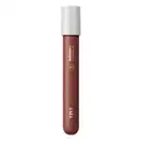 Caixa bege e marrom com letras nessas mesmas cores que traz um batom líquido Superfix Tint na cor Marrom 635 da marca Intense.