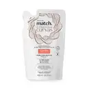Refil de creme para pentear para cabelos cacheados Match Ciência das Curvas em sachê branco com letras marrons e detalhes laranjas.