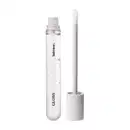 Gloss labial incolor da marca Intense em frasco transparente, mostrando o produto, tampa e haste cinza e esponja aplicadora branca.