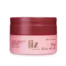 Pote rosa com tampa e letras vermelhas contendo 250g de creme hidratante corporal Liz Intenso.