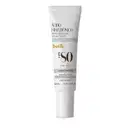 Bisnaga de 10ml na cor branca com letras pretas e detalhes azuis contendo protetor facial FPS 80 da marca Botik Ácido Hialurônico.