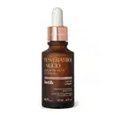 Frasco marrom com tampa dourada, conta-gotas branco e letras amarelas contendo 30ml de sérum de alta potência Botik Resveratrol e Silício.