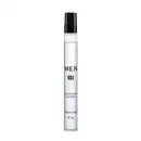 Frasco transparente em formato cilíndrico, tampa preta e líquido azul claro contendo 10ml de desodorante colônia Men NBA.
