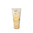 Bisnaga branca com tampa amarela e ilustração de um pintinho amarelo e laranja no rótulo contendo 50ml de sabonete líquido glicerinado Boti Baby.