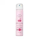 Frasco rosa claro com tampa branca, letras pretas e cerejas vermelhas ilustradas no rótulo contendo 75ml de spray íntimo refrescante Cuide-se Bem Cereja Livre.