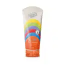 Sabonete líquido corporal Memórias Sophie Quasar Next Divertida Mente 2 o Boticário. Embalagem de 200ml na cor laranja com arco-íris colorido de faixas amarela, verde, roxa, vermelha, azul e laranja.
