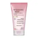 Bisnaga com degradê de rosa e branco e letras marrons contendo 150ml de creme de limpeza facial Botik  Resveratrol e Silício.