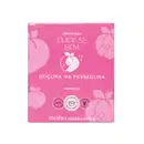 Caixa pink com ilustrações de pêssego em rosa claro contendo Sabonetes Em Barra Cuide-se Bem Doçura na Pessegura 4x80g, da marca Cuide-se Bem Pessegura de o Boticário.