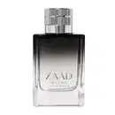 Imagem de um vidro de Eau de Parfum Zaad Intense, com design elegante em preto e prata. O rótulo destaca o nome da marca Zaad Intense e a descrição em letras grandes e claras.