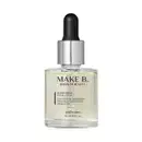 O produto mostrado na imagem é um elixir facial da marca Make B. Drops of Beauty. O frasco é de vidro transparente com um conta-gotas preto no topo. O rótulo do produto apresenta a marca e informações sobre o produto em português.