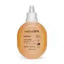 Imagem de uma embalagem refil na cor amarela com tampa branca e letras pretas contendo 150ml de óleo glorioso corporal da marca Nativa SPA Ameixa.