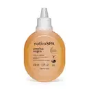 Imagem de uma embalagem refil na cor amarela com tampa branca e letras pretas contendo 150ml de óleo glorioso hidratante desodorante corporal da marca Nativa SPA Ameixa Negra.