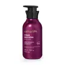 Frasco de creme perfumado desodorante da marca Nativa SPA, com rótulo em tom roxo e dourado, indicando o produto "Rosas Secretas". O frasco possui um design moderno com um dispensador preto na parte superior.