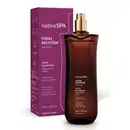 A imagem mostra um frasco roxo de óleo multifuncional da marca Nativa SPA Rosas Secretas. Ele possui borrifador dourado e, logo atrás, está a sua embalagem: uma caixa também roxa. As informações estão em letras brancas e douradas.