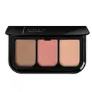 Imagem da paleta de maquiagem Make B. Pink Hit com três tons de blush compacto em cores bege, rosa e dourado, em embalagem preta com logotipo da marca.