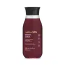 A imagem mostra um frasco de sabonete líquido Nativa SPA Ameixa Negra, na cor vinho, com rótulo e informações em dourado. O produto possui tampa preta e embalagem de 250ml.