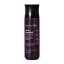 Frasco roxo escuro de body splash da marca Nativa SPA Uva Merlot , com rótulo de letras brancas e douradas contendo 200ml de produto.