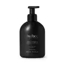Frasco preto de 200 ml de loção corporal hidratante da marca Malbec Black Legend. O frasco possui um rótulo com o nome da marca e informações sobre o produto em português.
