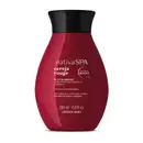 Imagem de um frasco de óleo glorioso hidratante corporal da marca Nativa SPA, na cor vermelho-escuro, com rótulo em letras brancas exibindo o nome "Cereja Rouge" e informações sobre o produto.