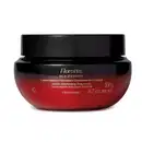 Imagem de um pote preto e vermelho de creme hidratante corporal da marca Floratta, com texto dourado "Red Passion", apresentando informações sobre o produto. A embalagem contém 200g.