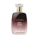 Frasco de perfume Eudora Niina Secrets Nina Bloom, com design elegante em tons de roxo e rótulo em tons de branco e dourado, contendo assinatura Niina Secrets.