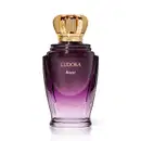 Frasco do Desodorante Colônia Eudora Royal, com formato elegante e tampa dourada em forma de coroa. A embalagem possui uma coloração roxa degradê, com o nome da marca e do produto em destaque.
