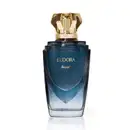 Frasco do Desodorante Colônia Eudora Royal, com design elegante em tons de azul e dourado, com tampa dourada em formato de coroa. O rótulo destaca o nome da marca e a linha "Royal".