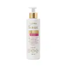 Condicionador Eudora Siàge Dermohair. Embalagem plástica branca com detalhes dourados. Contém 280ml. Bomba dosadora branca com acabamento dourado.