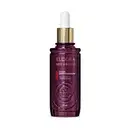 Frasco de vidro de cor roxa com conta-gotas dourado, contendo sérum uniformizador da marca Eudora Neo Dermo. O rótulo destaca o nome do produto e sua função de uniformizar a pele.